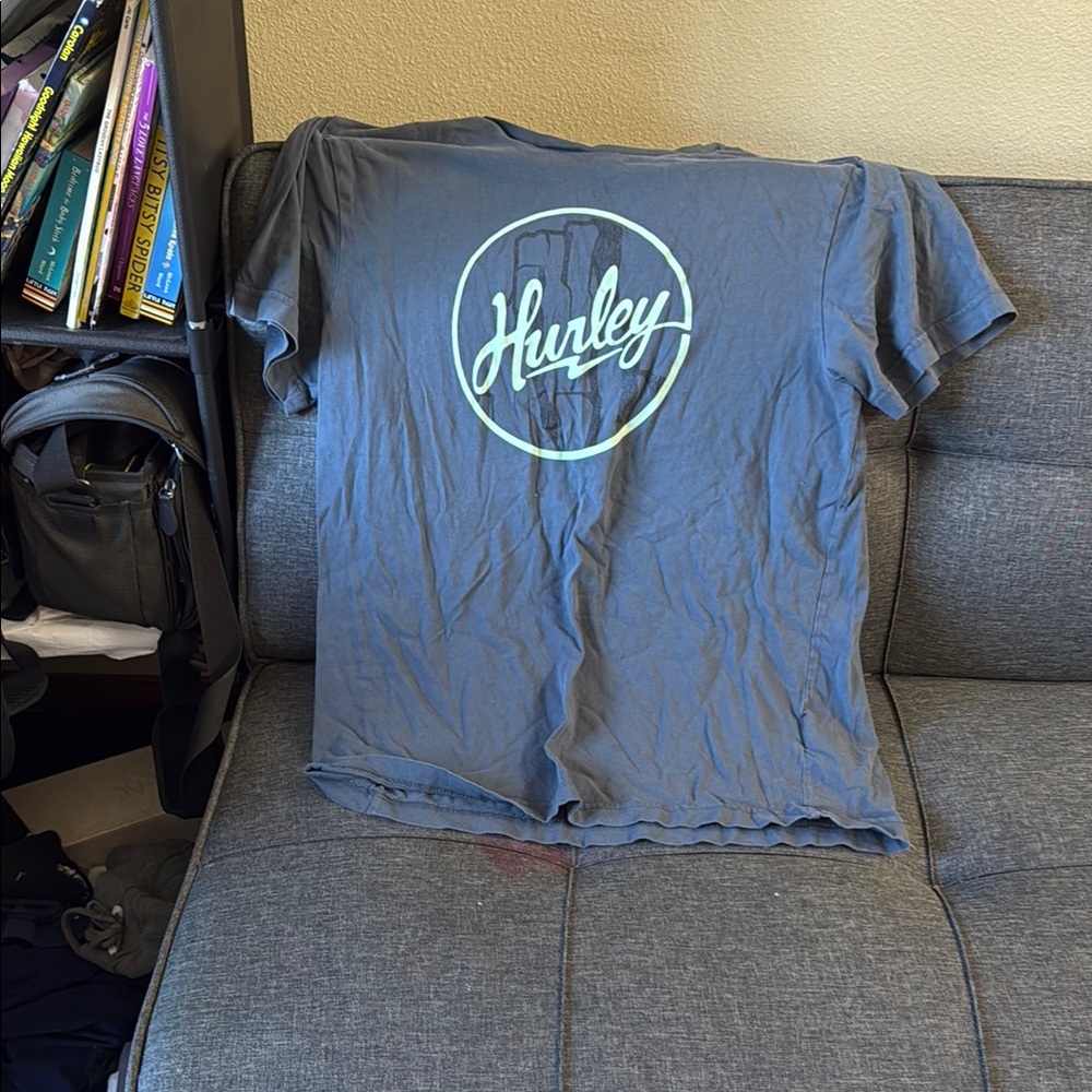 Hurley Gray Tee with Logo